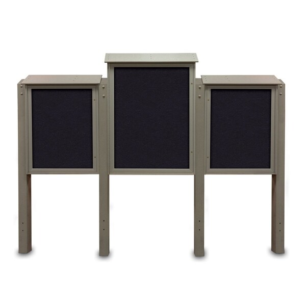 Sliding Door Indoor Enclosed Corkboard, 7